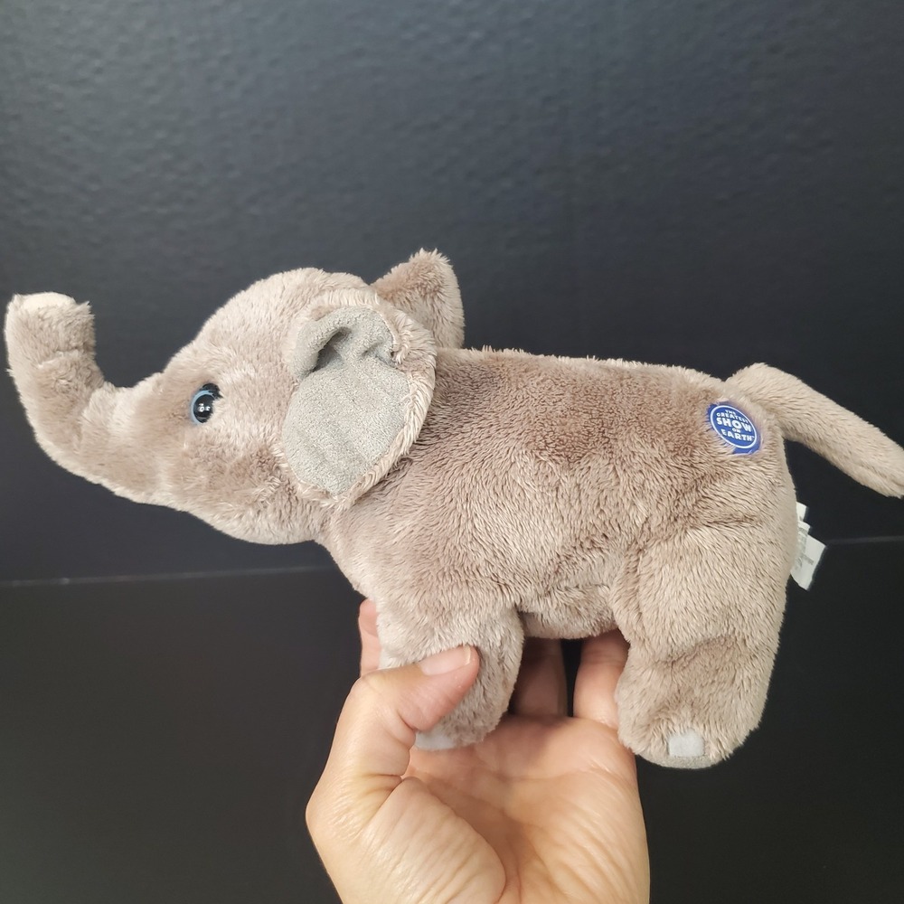 The Greatest Show On Earth Baby Gray Elephant Plush 9" Stuffed Circus Animal